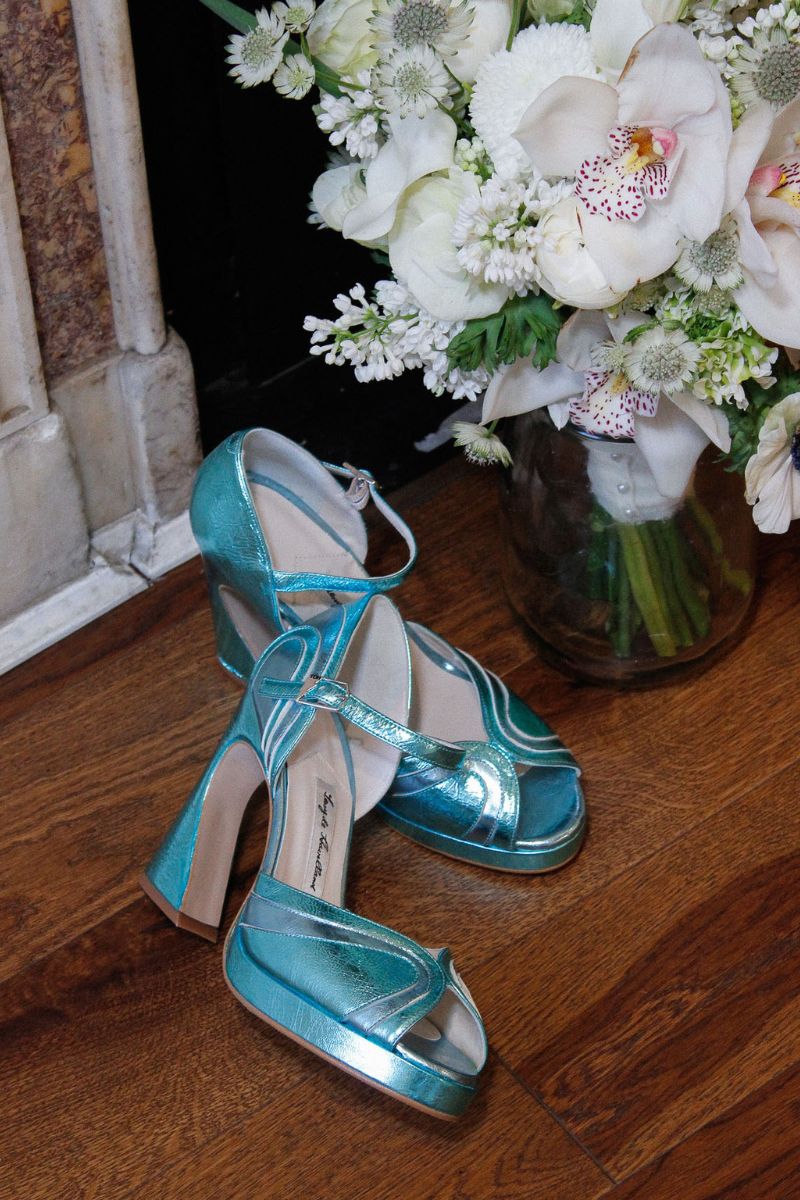 LILLITA HEELS IN AZURE