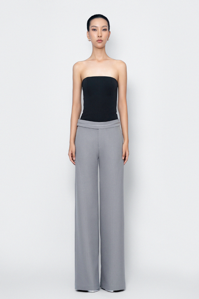 MODERN ELEGANCE JUMPSUIT IN BLACK GRAY