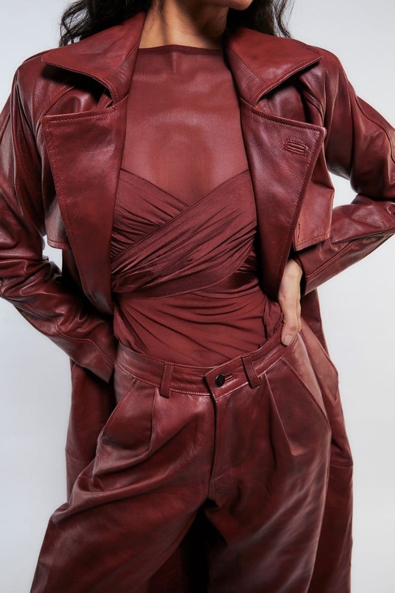 ELLEN CHERRY RED CO-ORD SET
