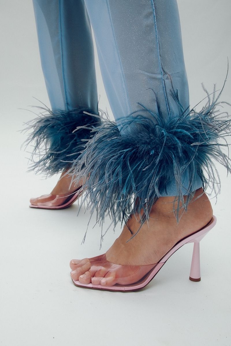 MARGOT MULE IN ROSE PINK TRANSPARENT
