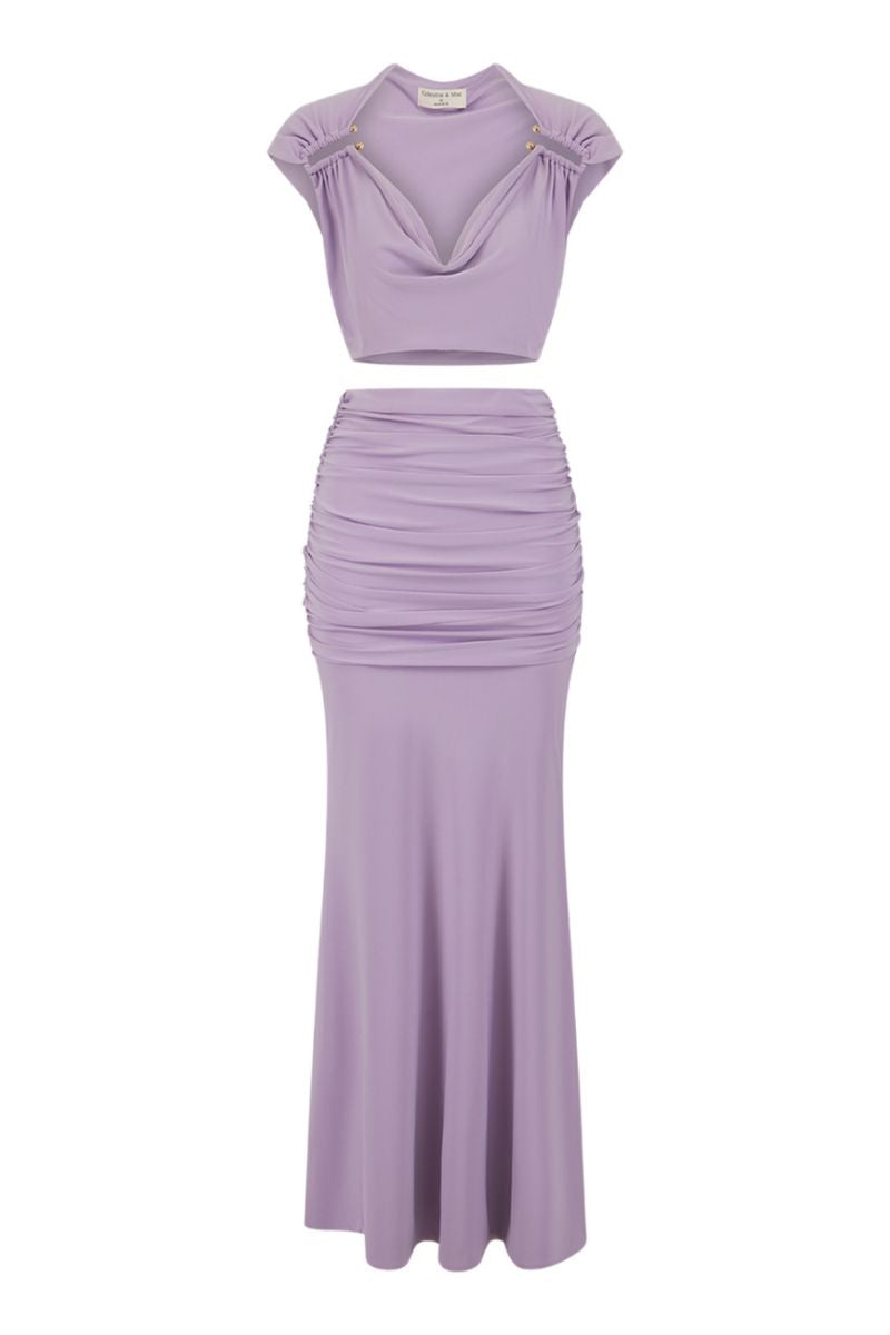 OLERIA CO-ORD SET IN PURPLE