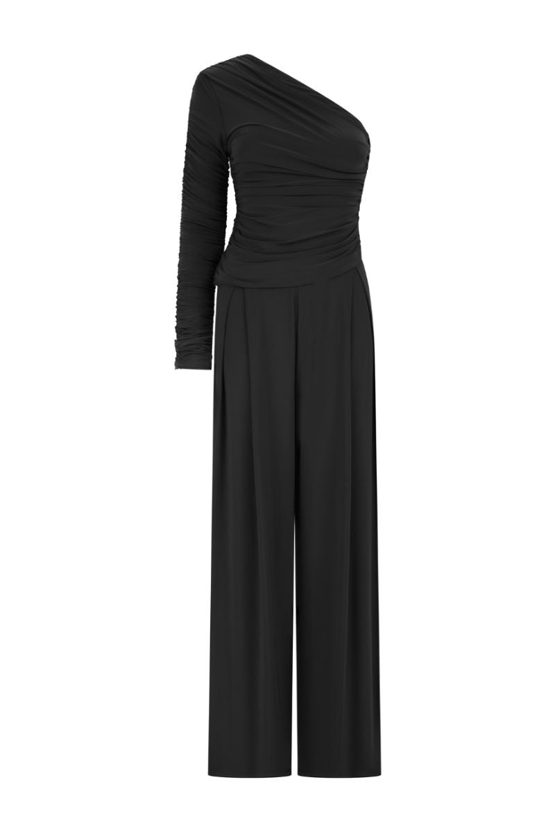 NEPETA TOP AND PANTS SET IN BLACK