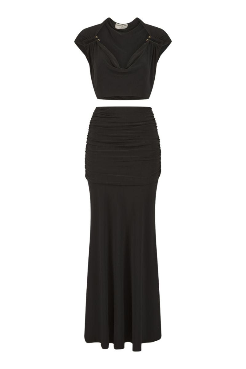 OLERIA CO-ORD SET IN BLACK