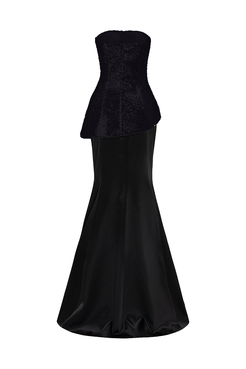 SHIMMER TAFFETA TOP AND SKIRT SET