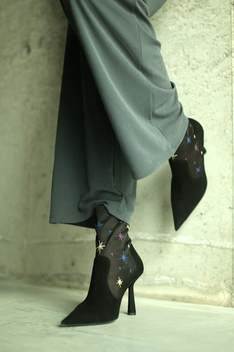 ANNA BOOT 95 IN BLACK SUEDE