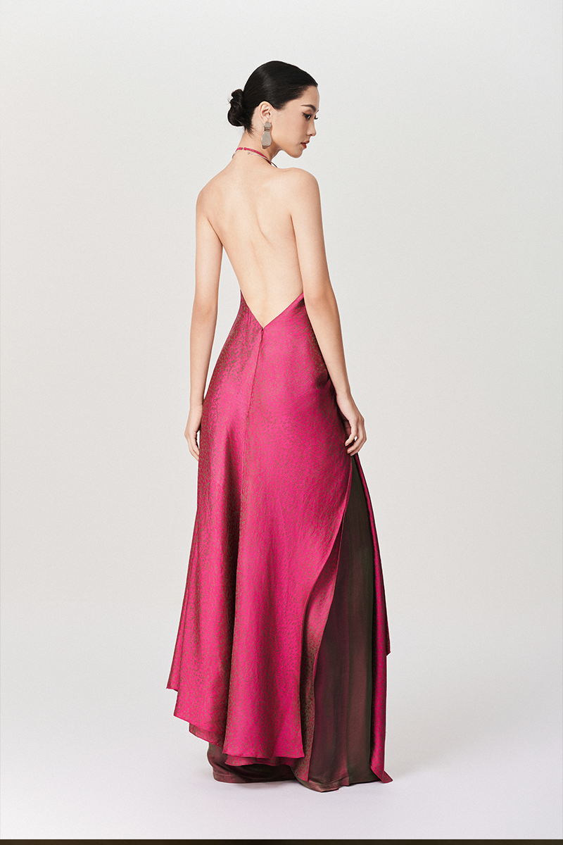 PINKY LOTUS AO DAI SET IN PINK