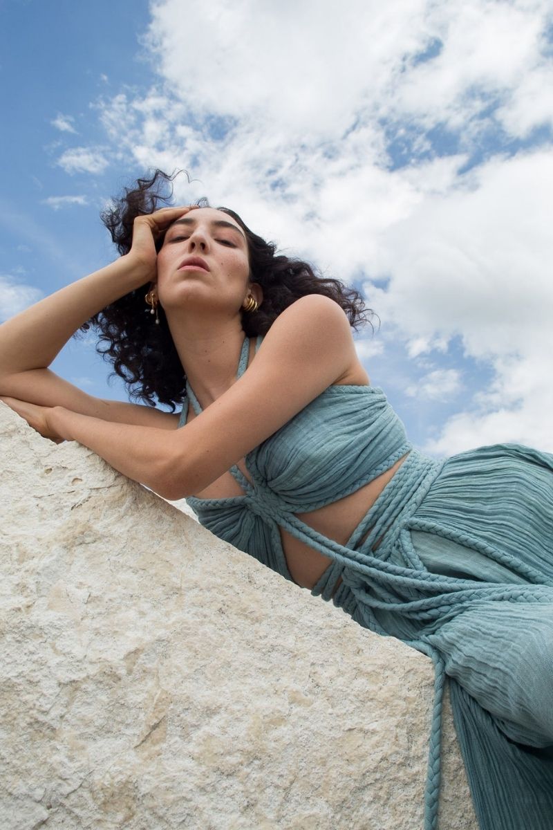 CHIARA SET IN AQUA