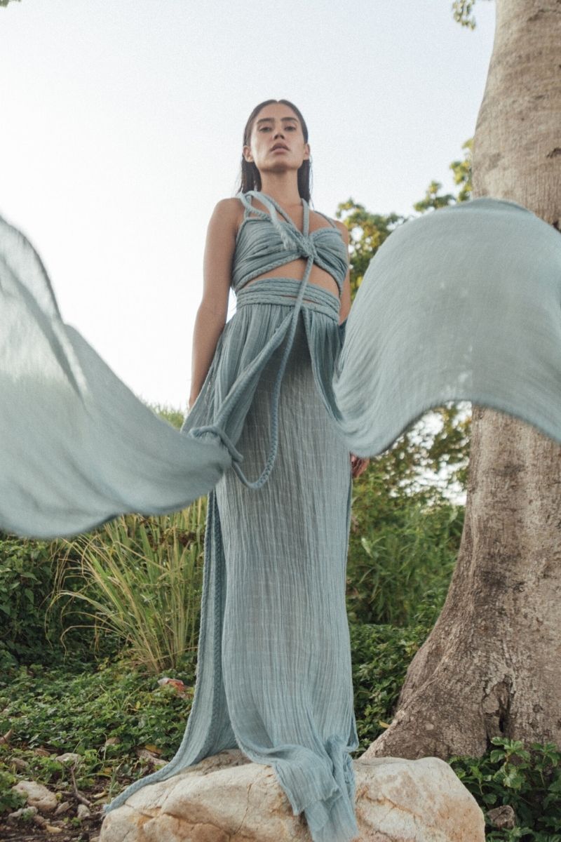 CHIARA SET IN AQUA