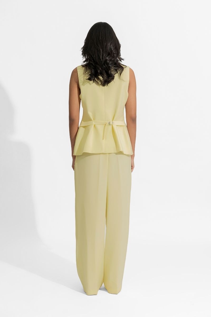 DANIELLE BUTTER YELLOW SUIT SET