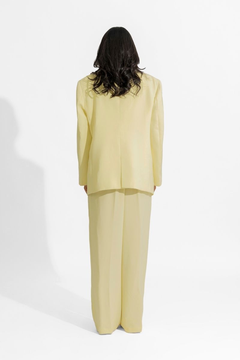DANIELLE BUTTER YELLOW SUIT SET