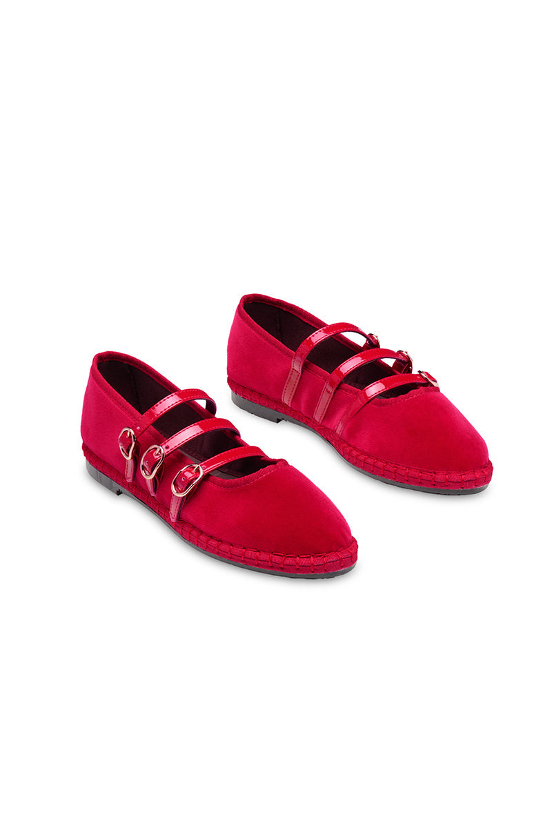 MINA FLAT IN RED