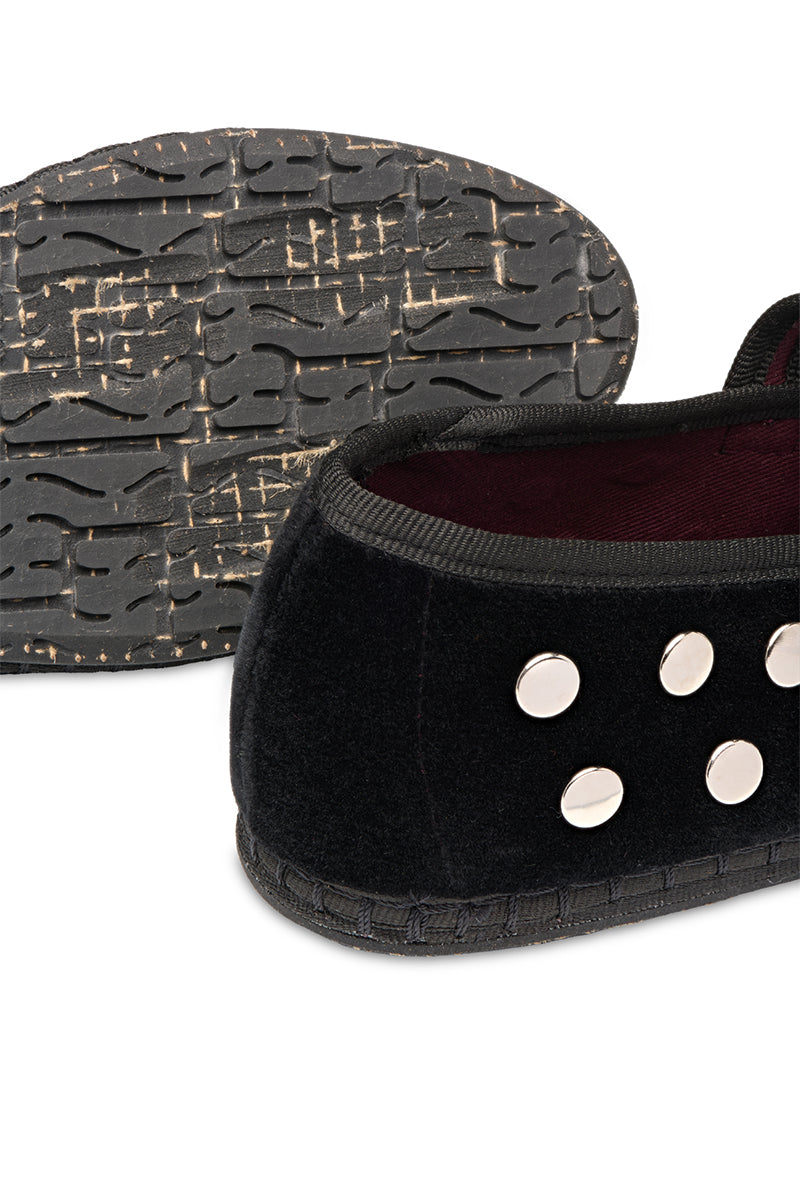 MAE FLAT IN SILVER BLACK