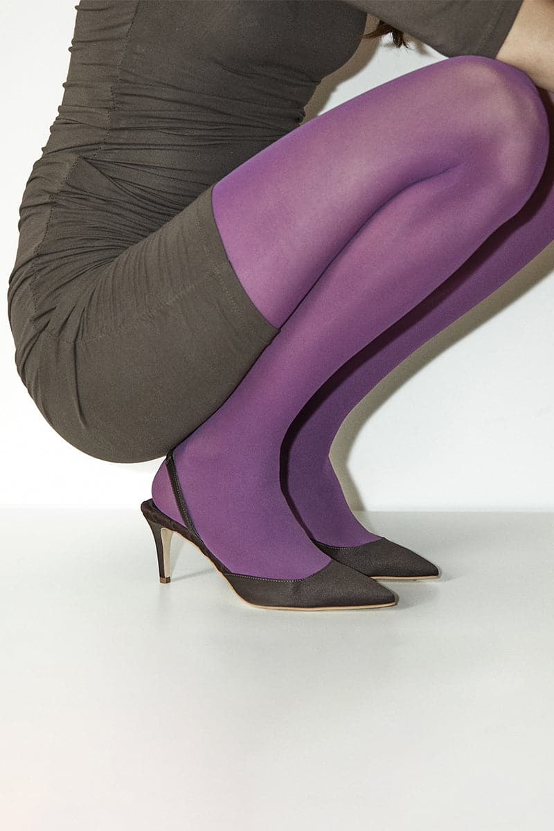 GABRIELLA BROWN SATIN SLINGBACK HEELS