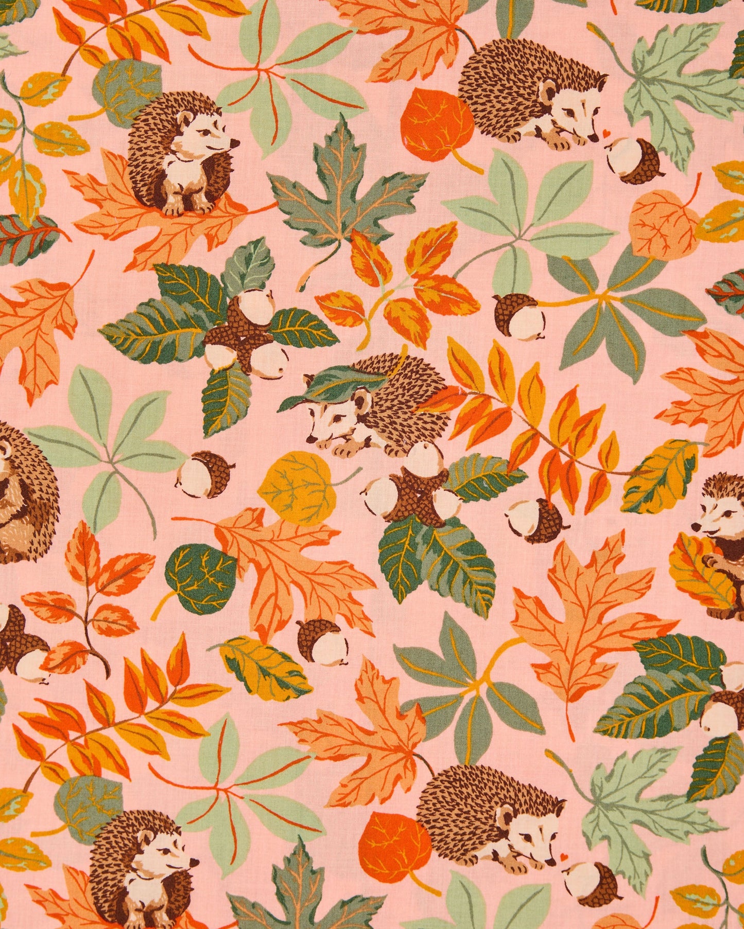 Hedgehog Forest - The Traveler Tote - Peach Leaf
