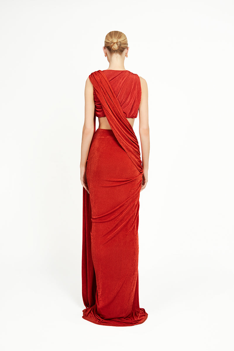 KALIKA CO-ORD IN ORANGE