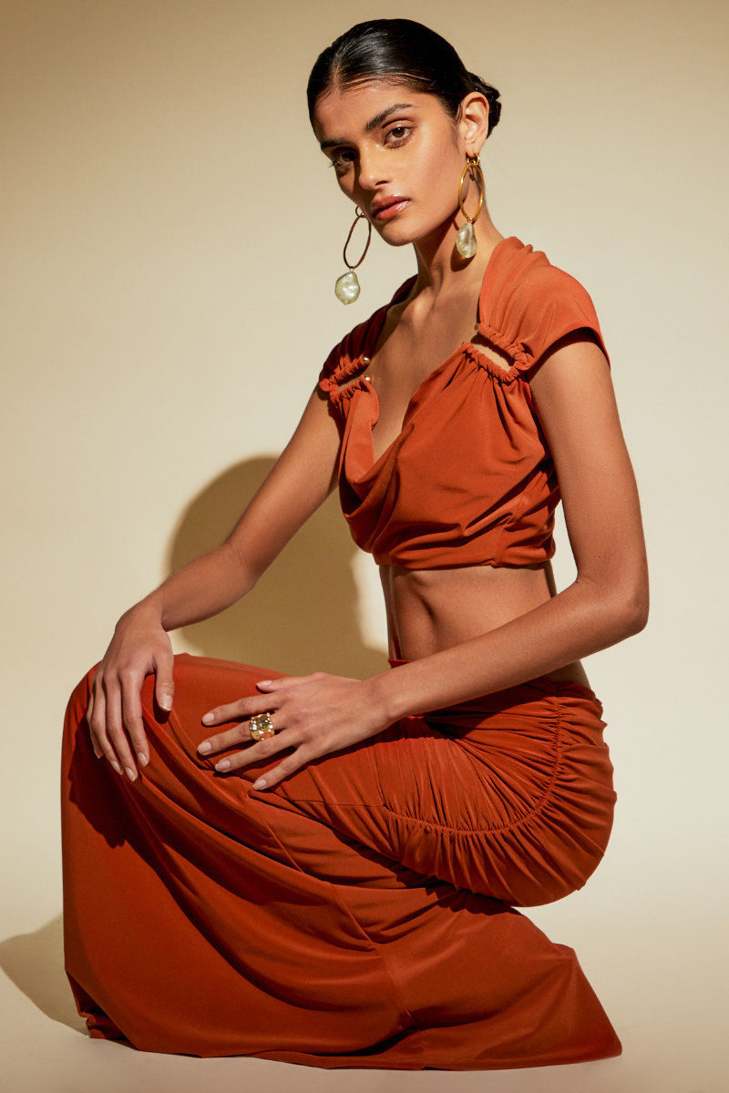 OLERIA CO-ORD SET IN ORANGE