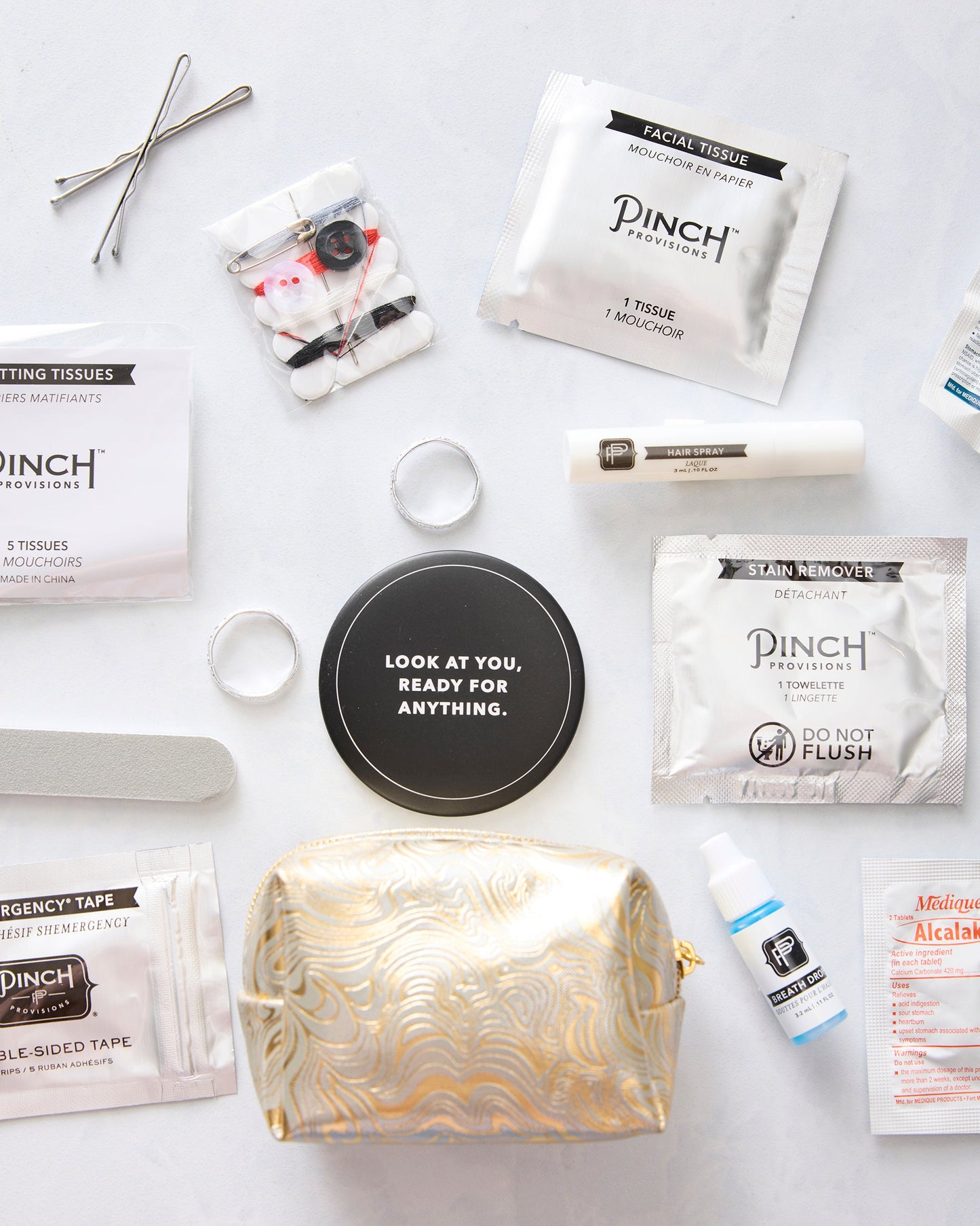 Metallic Swirl - Minimergency Kit for Bridesmaids