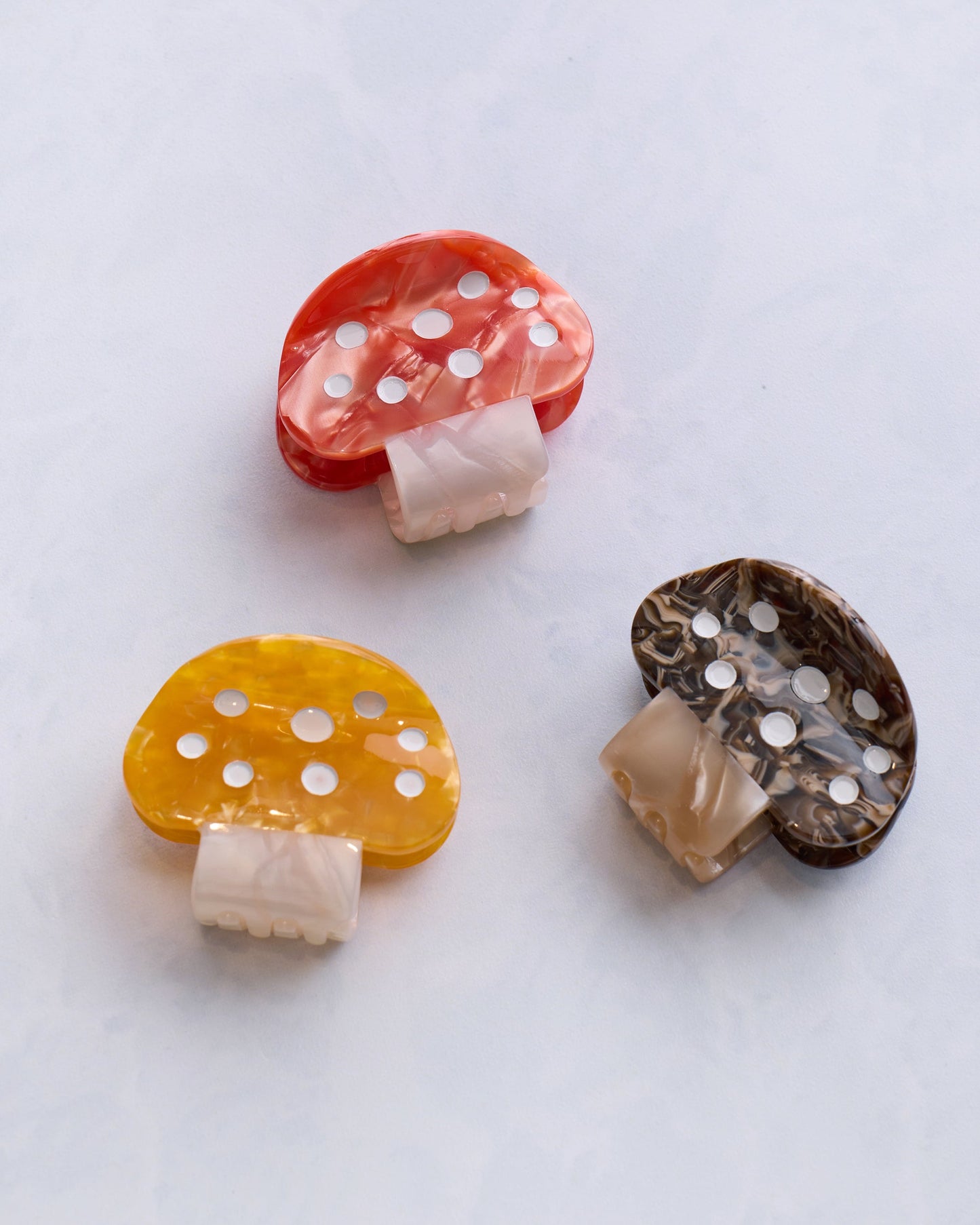 Mushroom Medley - Alice | Small Mushroom Claw Clip - Red