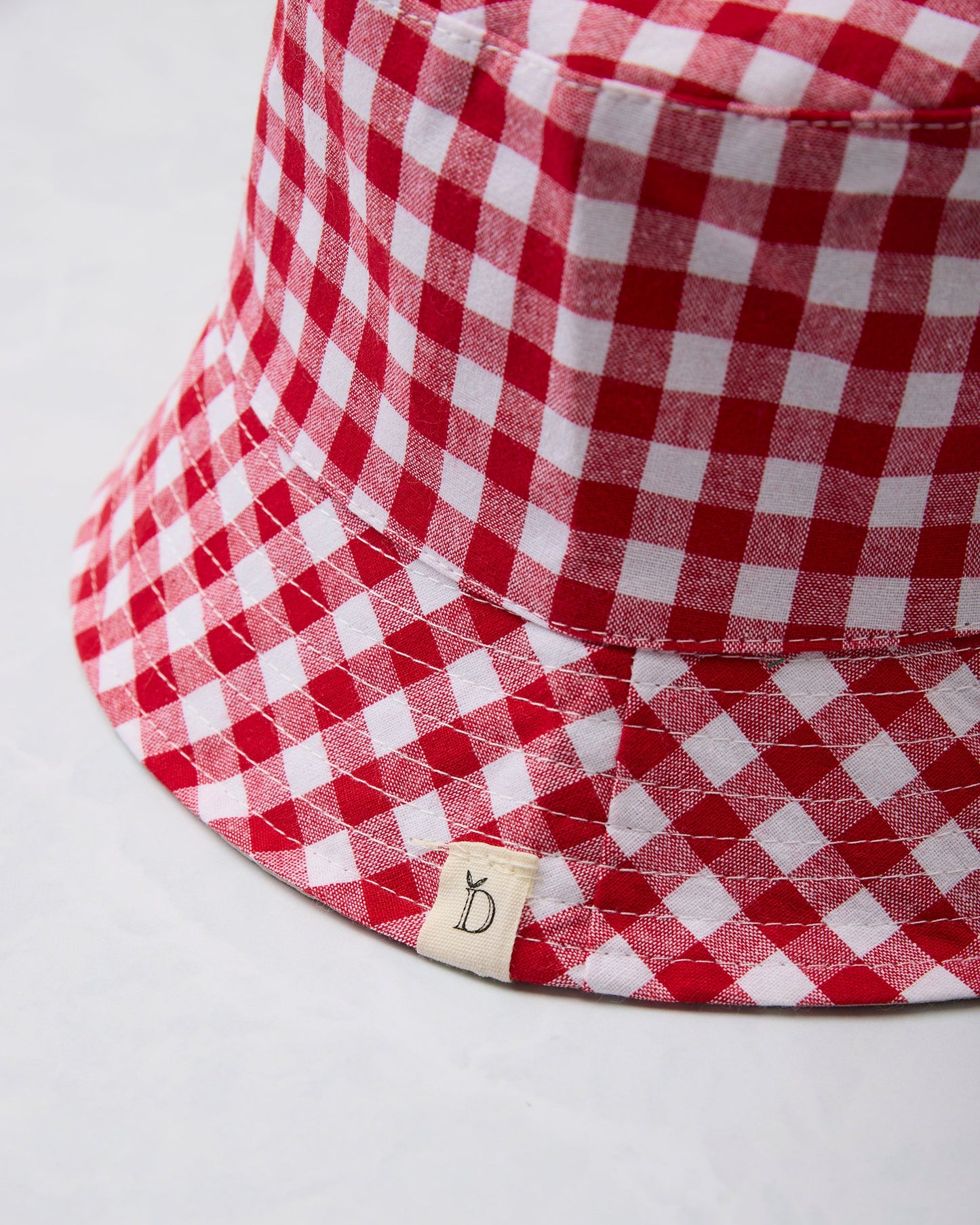 Red Gingham - Reversible Bucket Hat - Fashion City