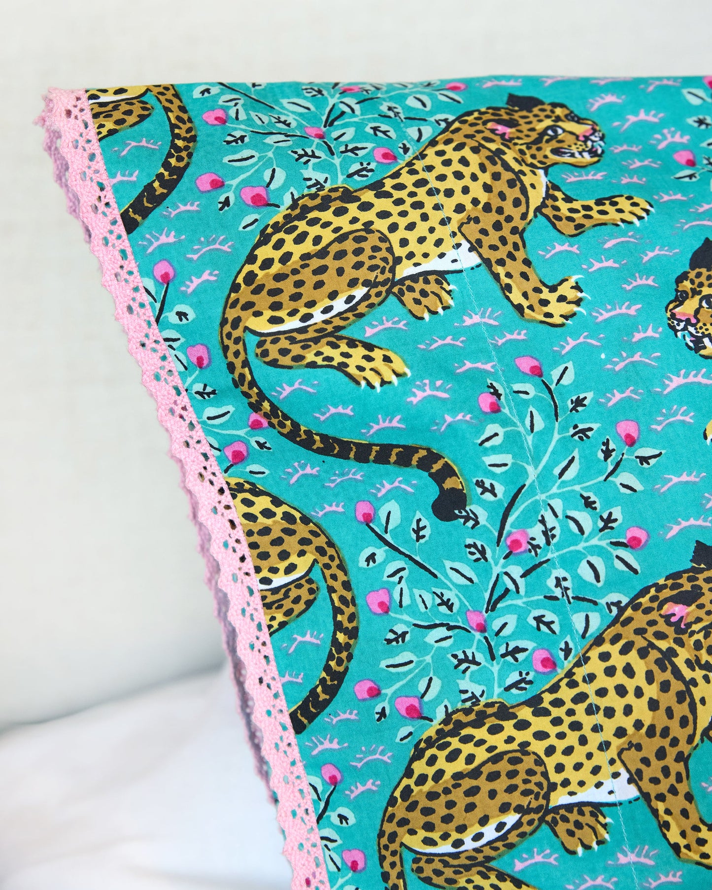 Bagheera - Set of 2 Pillowcase - Turquoise