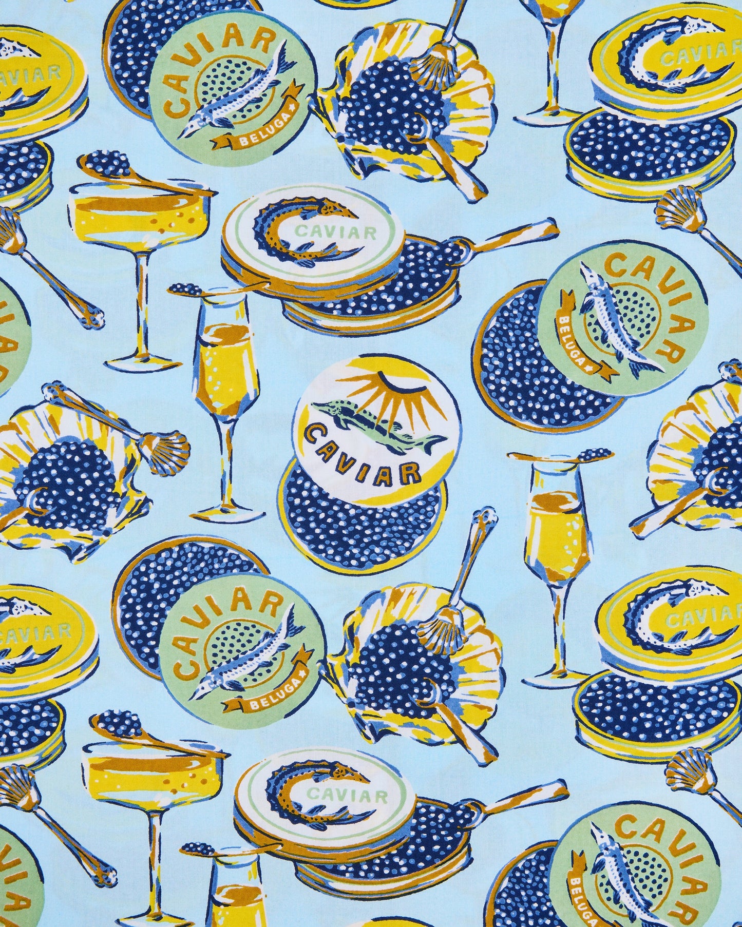 Champagne & Caviar - Three's Best Pouch Set - Pale Blue