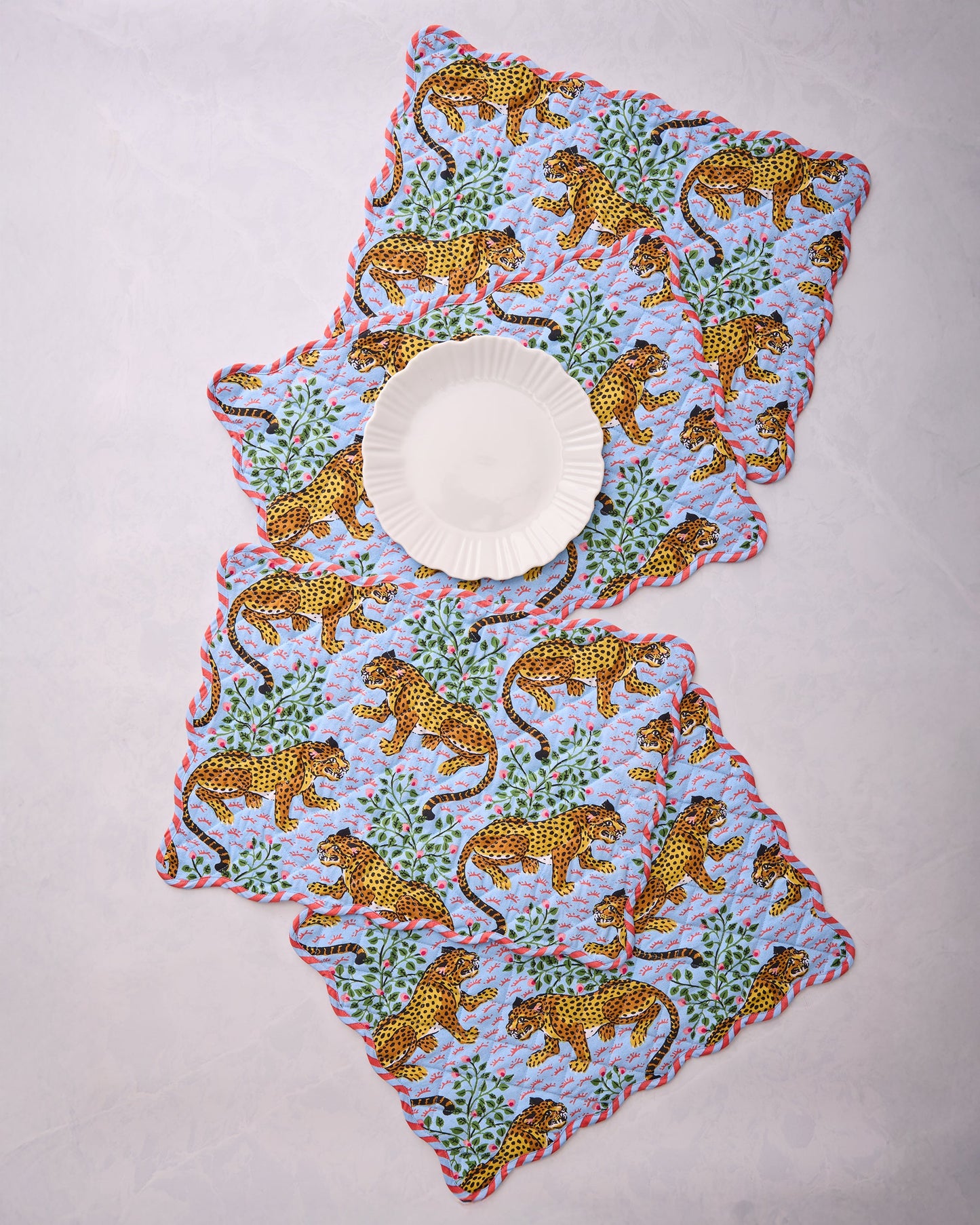 Bagheera - Placemats Set Of 4 - Pale Blue