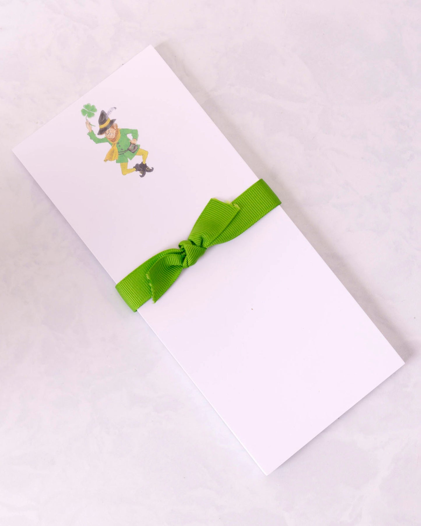 Green - St. Patrick's Day Leprechaun Skinnie Notepad- Donovan Designs