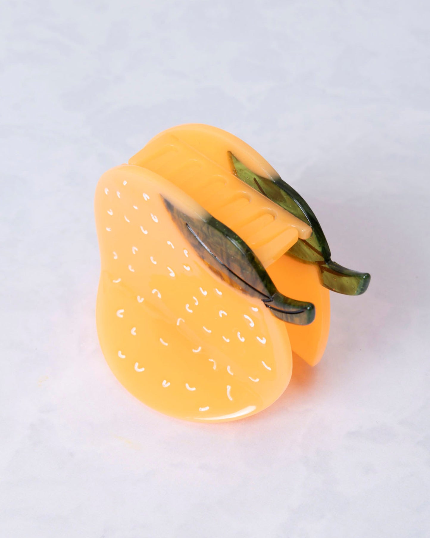 Orange Slice - Hand-Painted Claw Hair Clip- Jenny Lemons