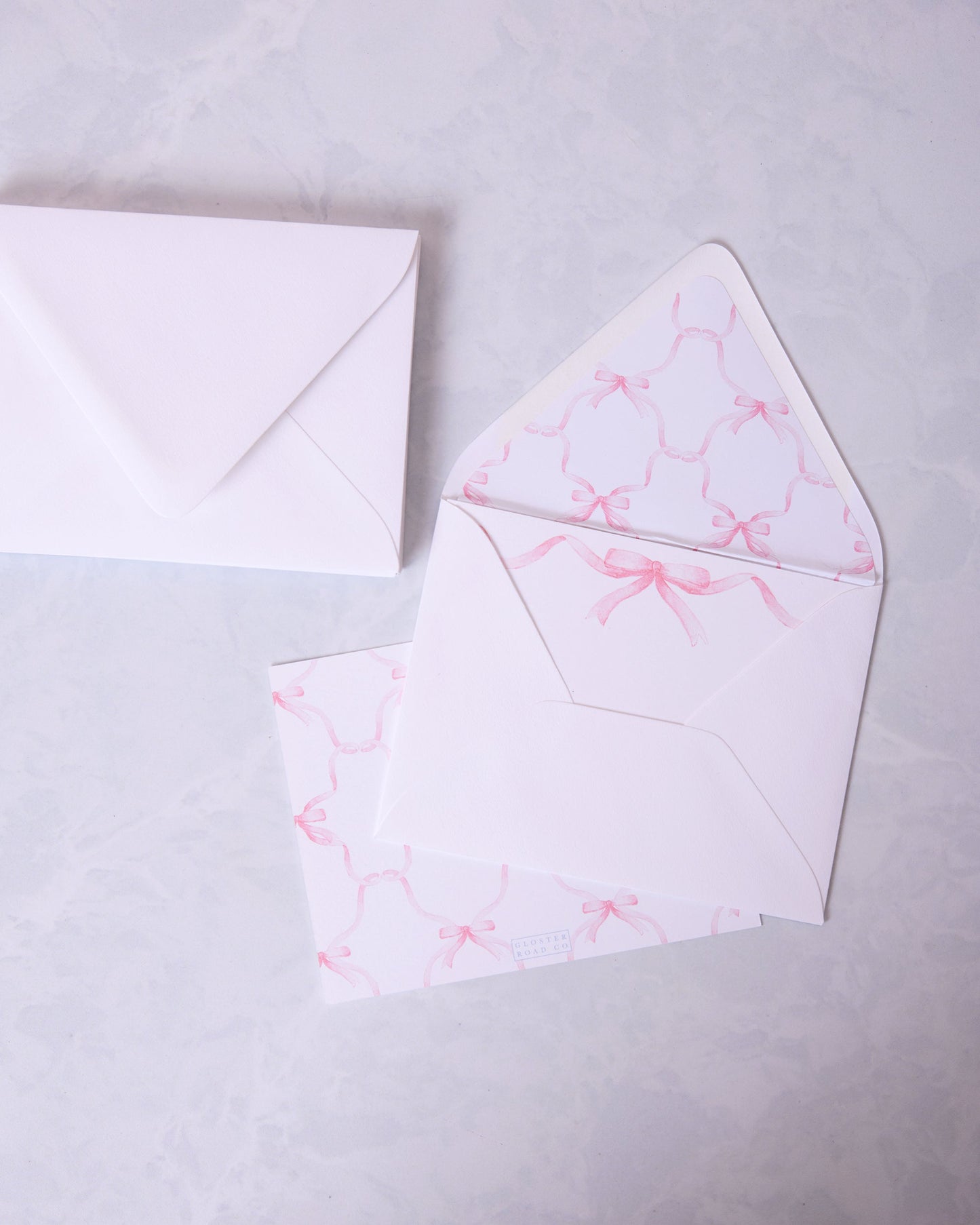 Pink Bow - Notecard Set - Gloster Road
