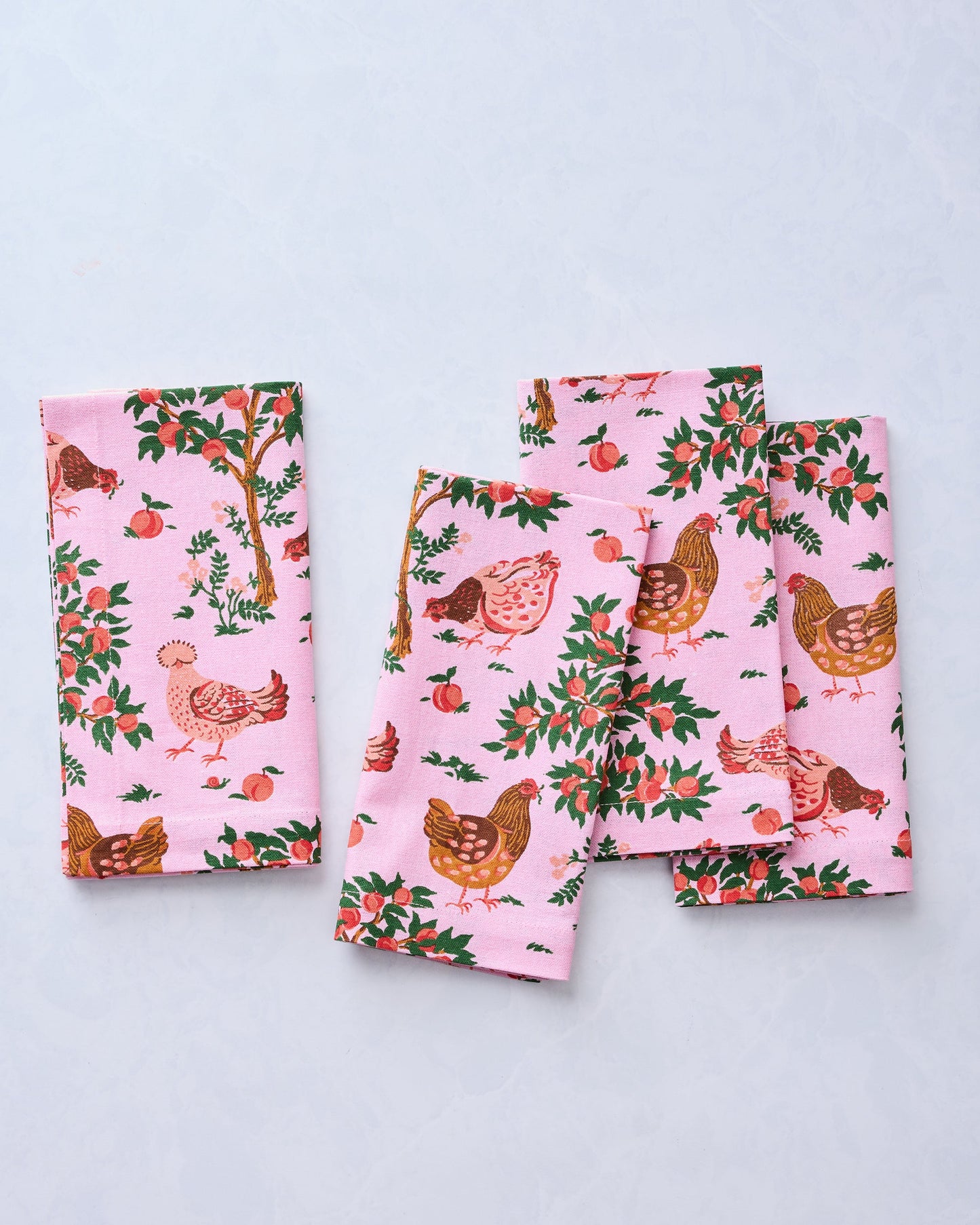 Hen House - Dinner Napkins Set Of 4 - Ballet Pink