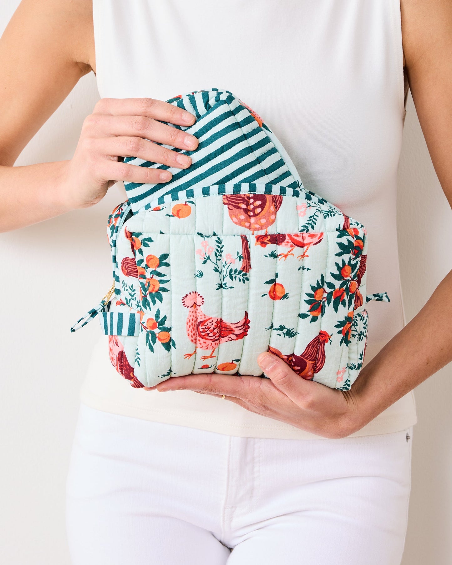 Hen House - Three's Best Pouch Set - Soft Blue