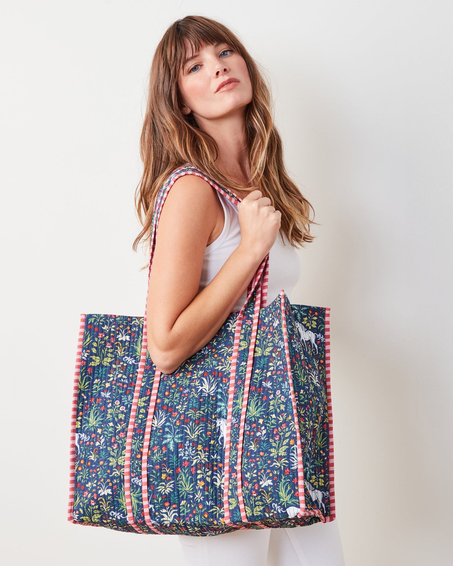 Unicorns Garden - The Traveler Tote - Indigo