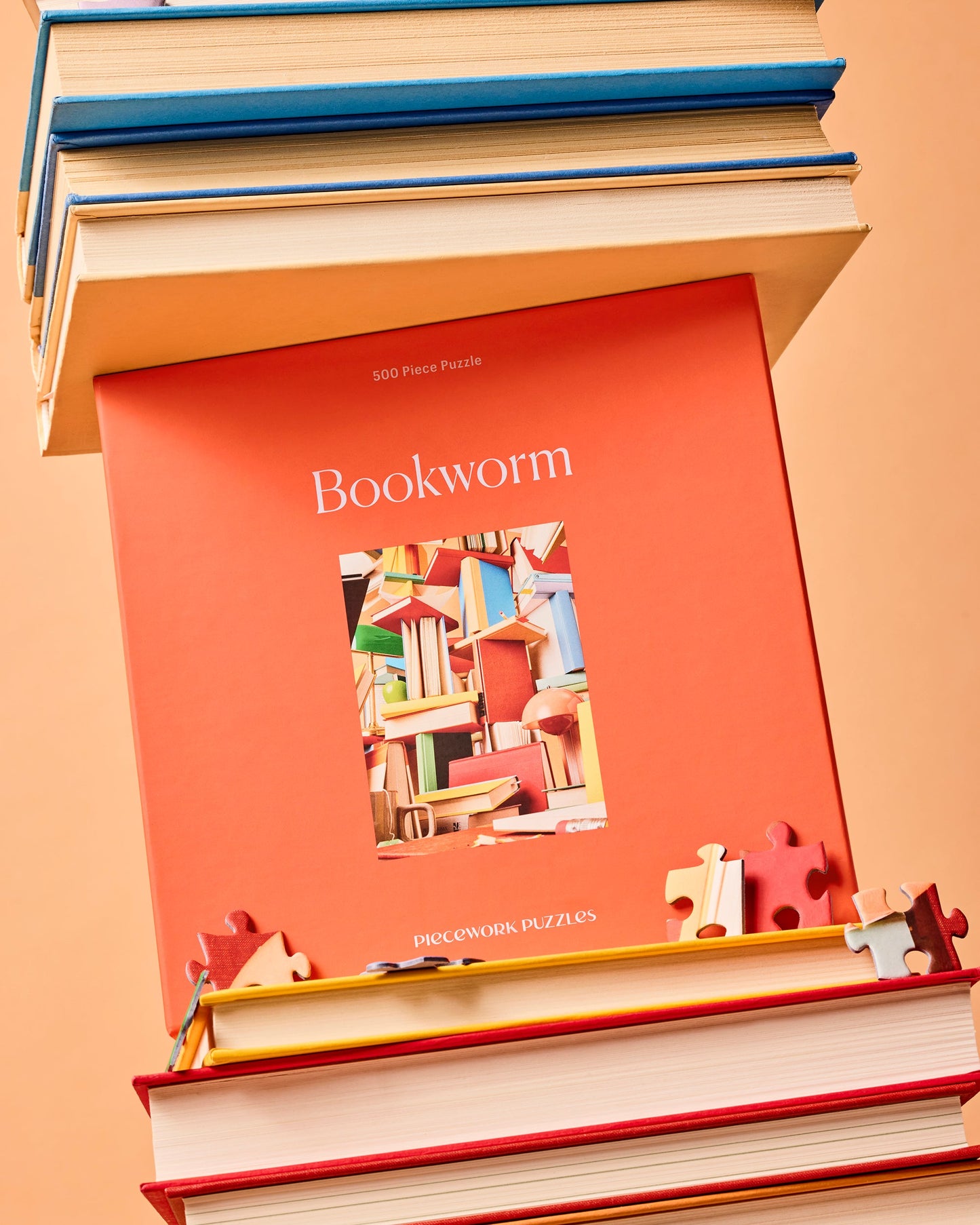 Bookworm Puzzle - 500 Piece Puzzle - Piecework Puzzles