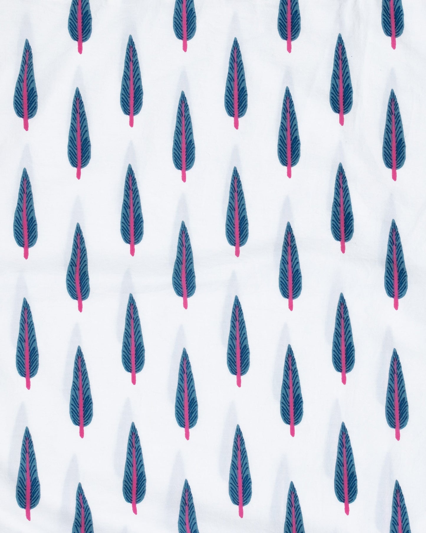 Cypress Leaf - Duvet Cover - Berry Blue