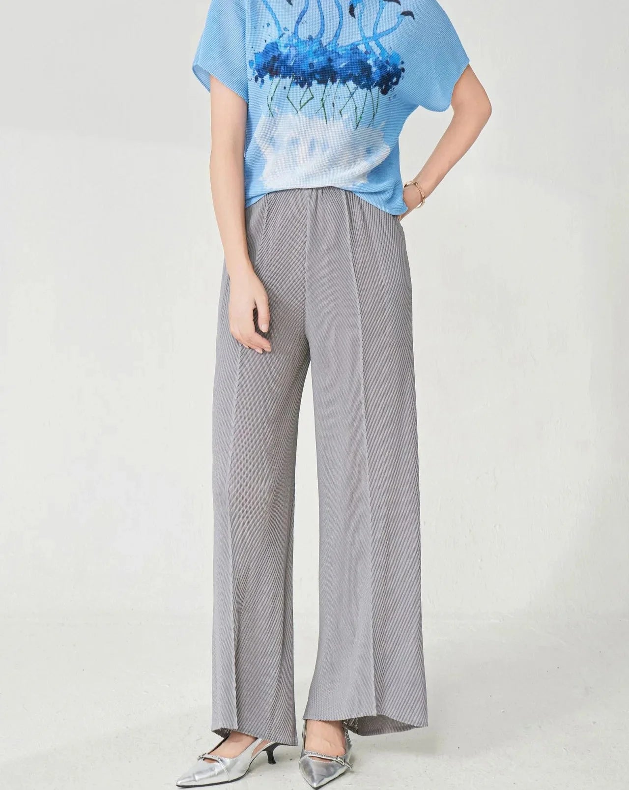Luxe Japanese Plisse Trousers
