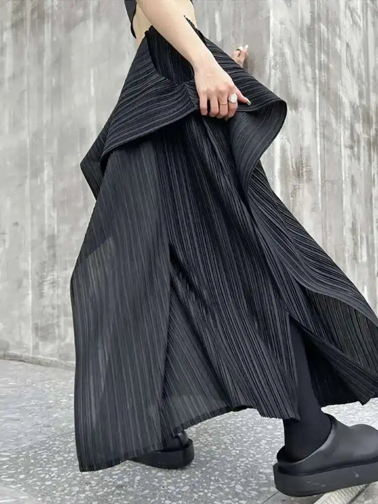 Luxury Pleated Wide Leg Trousers