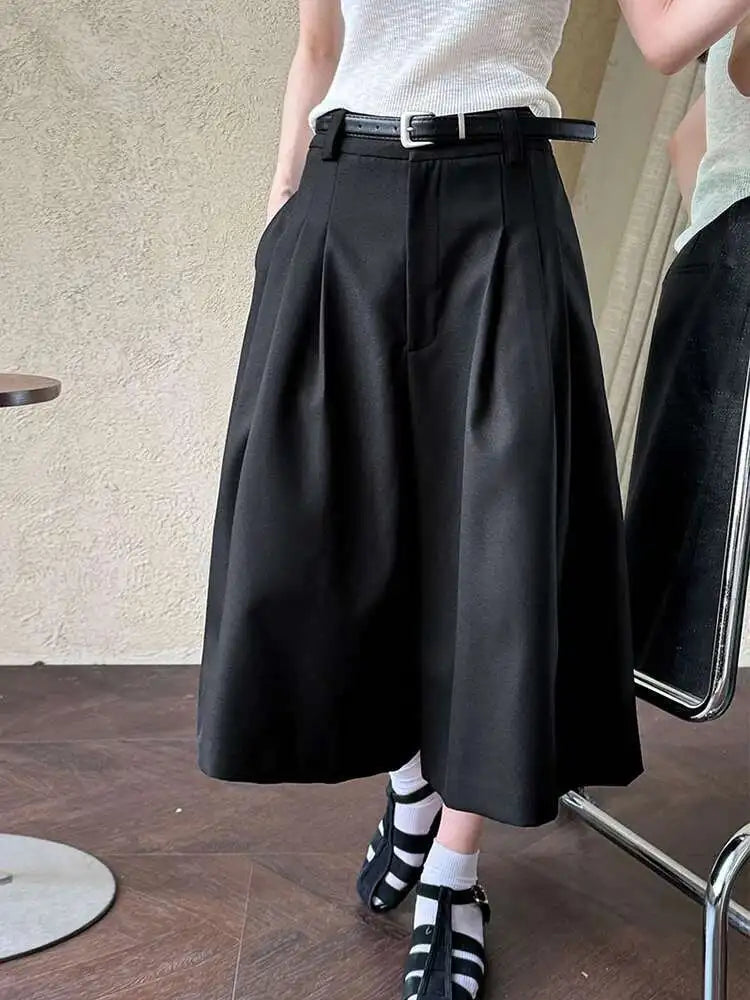 Women's Japanese Wide-Leg Culottes