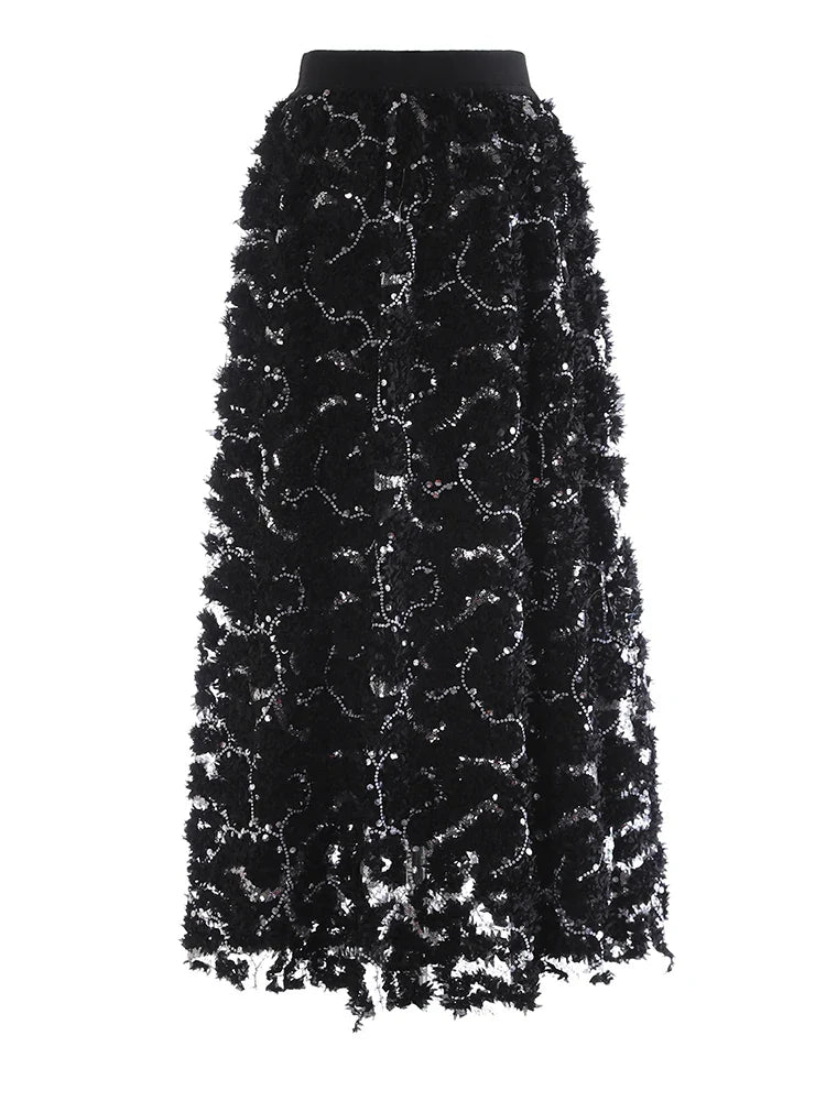 Luxe Lace Pull-On Skirt
