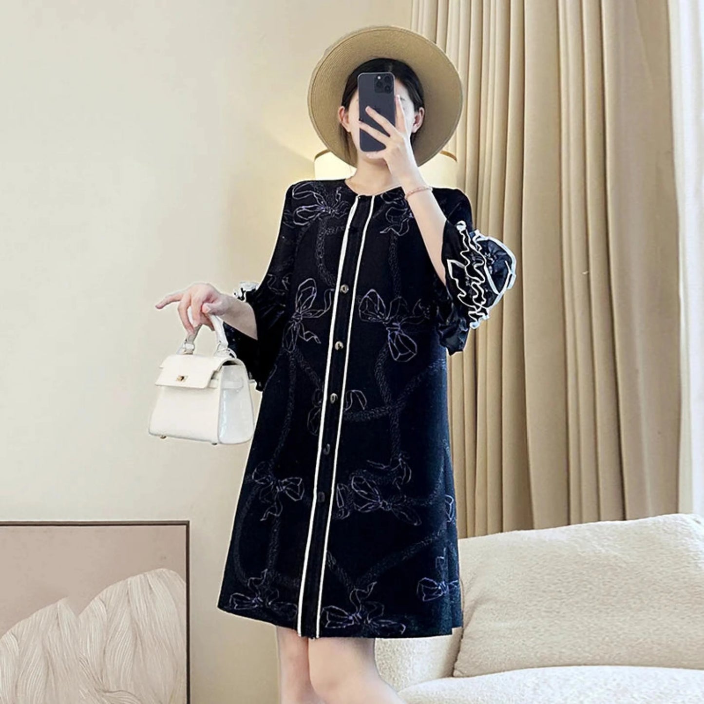 Truly Pleated Loose Fit Dress
