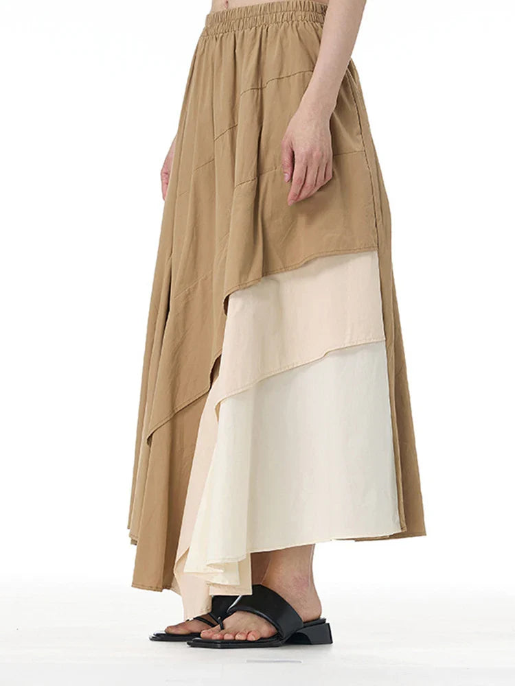 Luxe Asymmetrical Pull-on Skirt