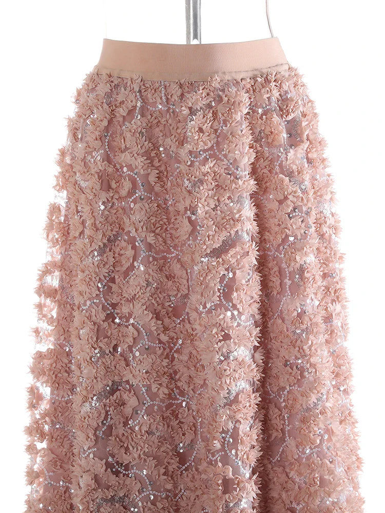 Luxe Lace Pull-On Skirt
