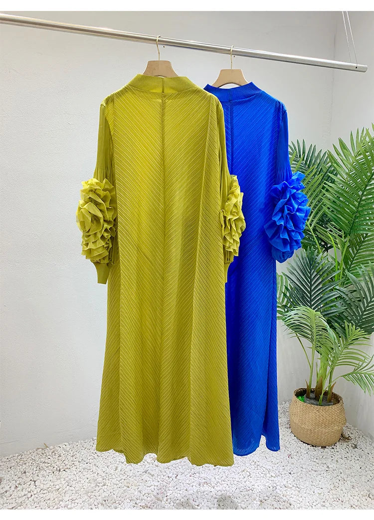 Women's Truly Pleated Oversized Midi Dress