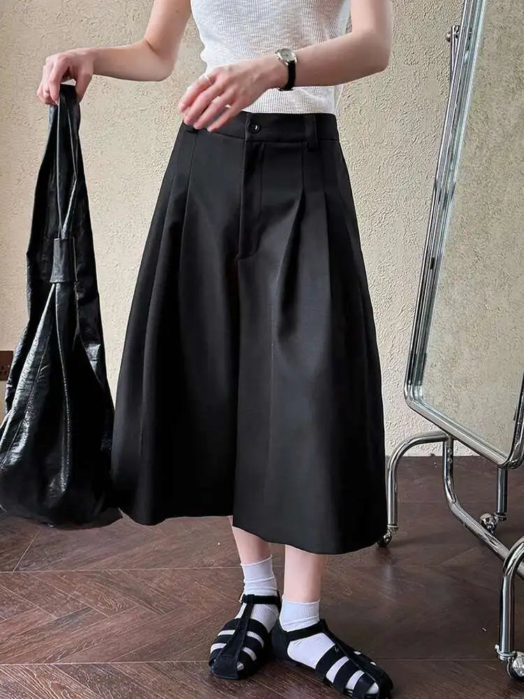Women's Japanese Wide-Leg Culottes