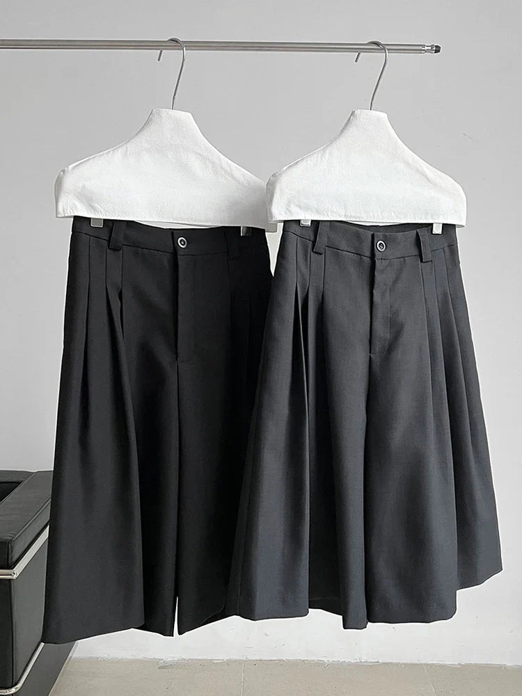 Women's Japanese Wide-Leg Culottes