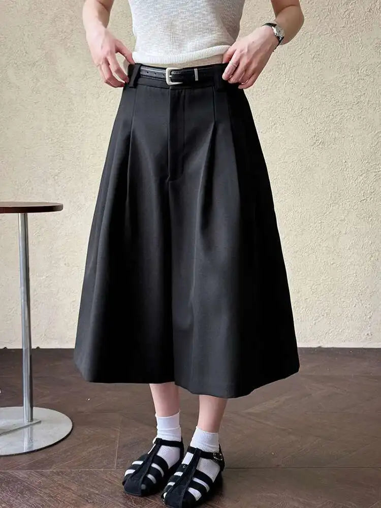 Women's Japanese Wide-Leg Culottes