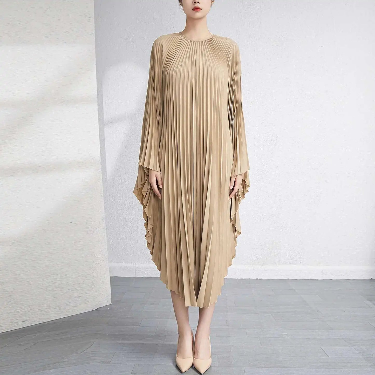 Luxury Pleated Kaftan Dress