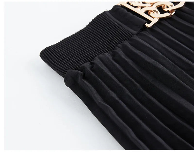 Luxe Pleated Wide-Leg Culottes