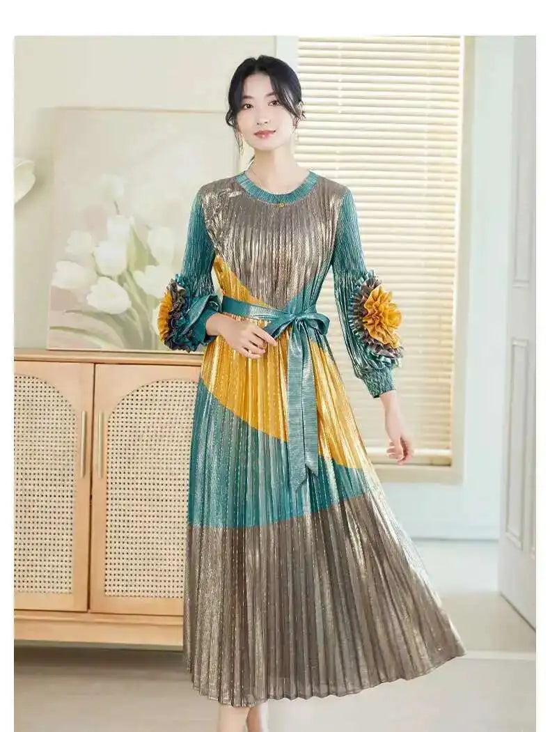 Japanese Plissé 3D Ruffle Dress