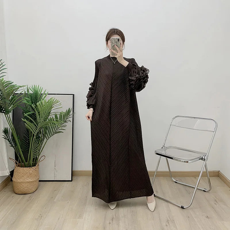 Women's Truly Pleated Oversized Midi Dress