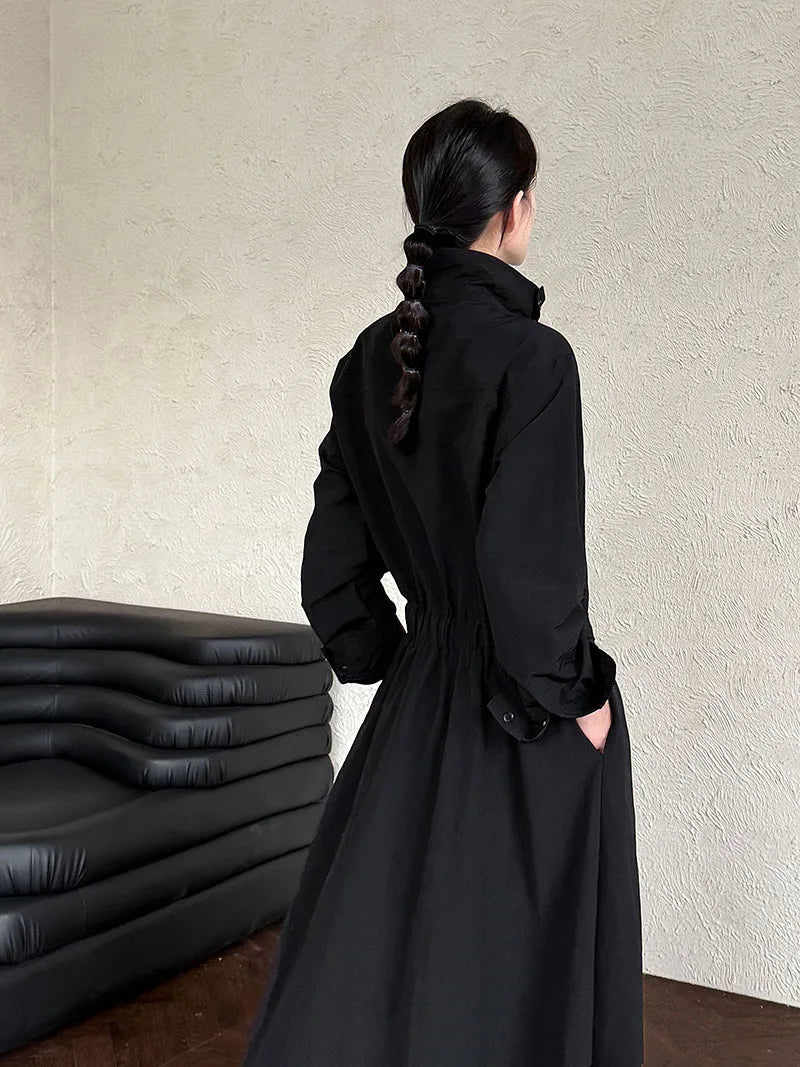 Luxe Cotton Blend Belted Dress